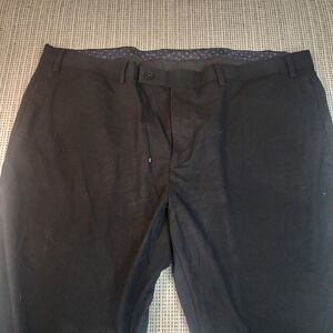 Lauren‎ Ralph Lauren Dress Pants Mens 42x30 Black Stretch Flat Front Big & Tall
